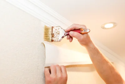 Pose de papier peint à Obterre — revêtements muraux et toiles de verre